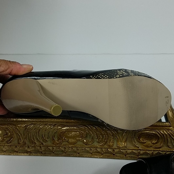 Madden Girl, black, taupe and reptile platforms - Picture 10 of 14